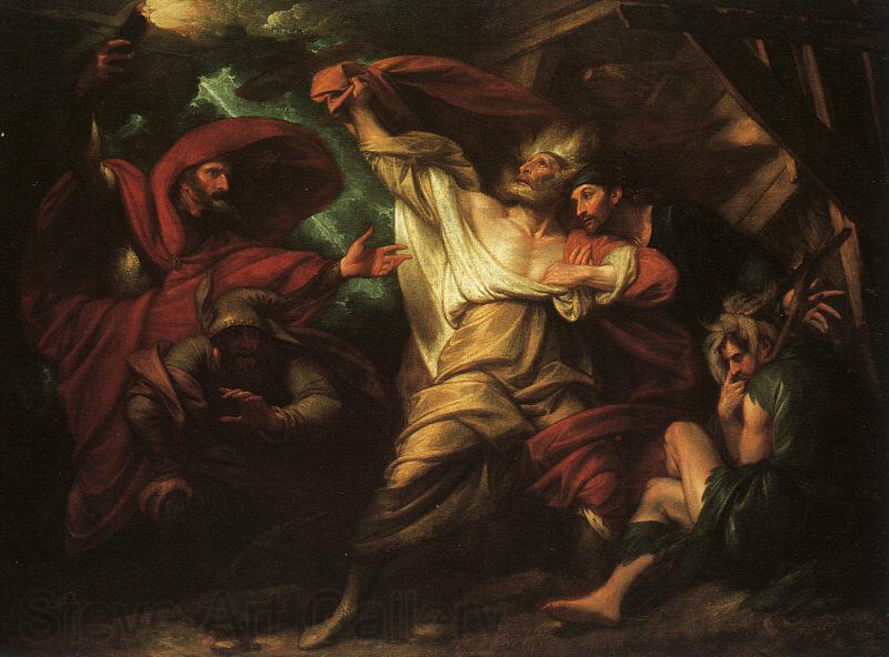 Benjamin West King Lear Norge oil painting art